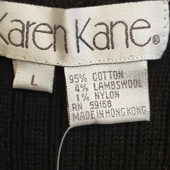 Karen Kane Embroidered Sweater Vest, Size L - Picture 3 of 7